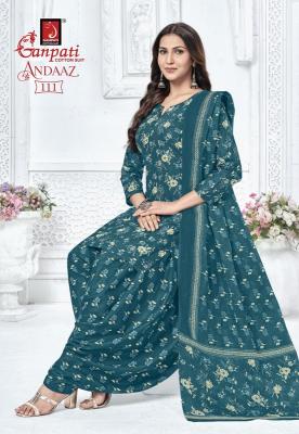 Ganpati andaaz vol 4 chanderi cycle design dress material wholesale